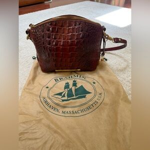 Brahmin Embossed Leather Shoulder Bag